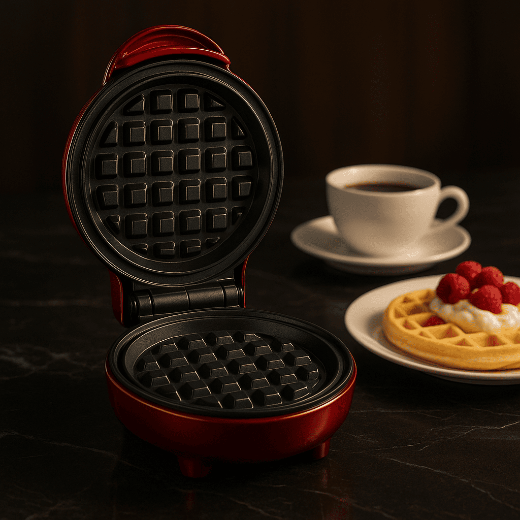 WafflePro® - Máquina de Waffles Profissional + Brinde Ebook 50 Receitas de Waffles