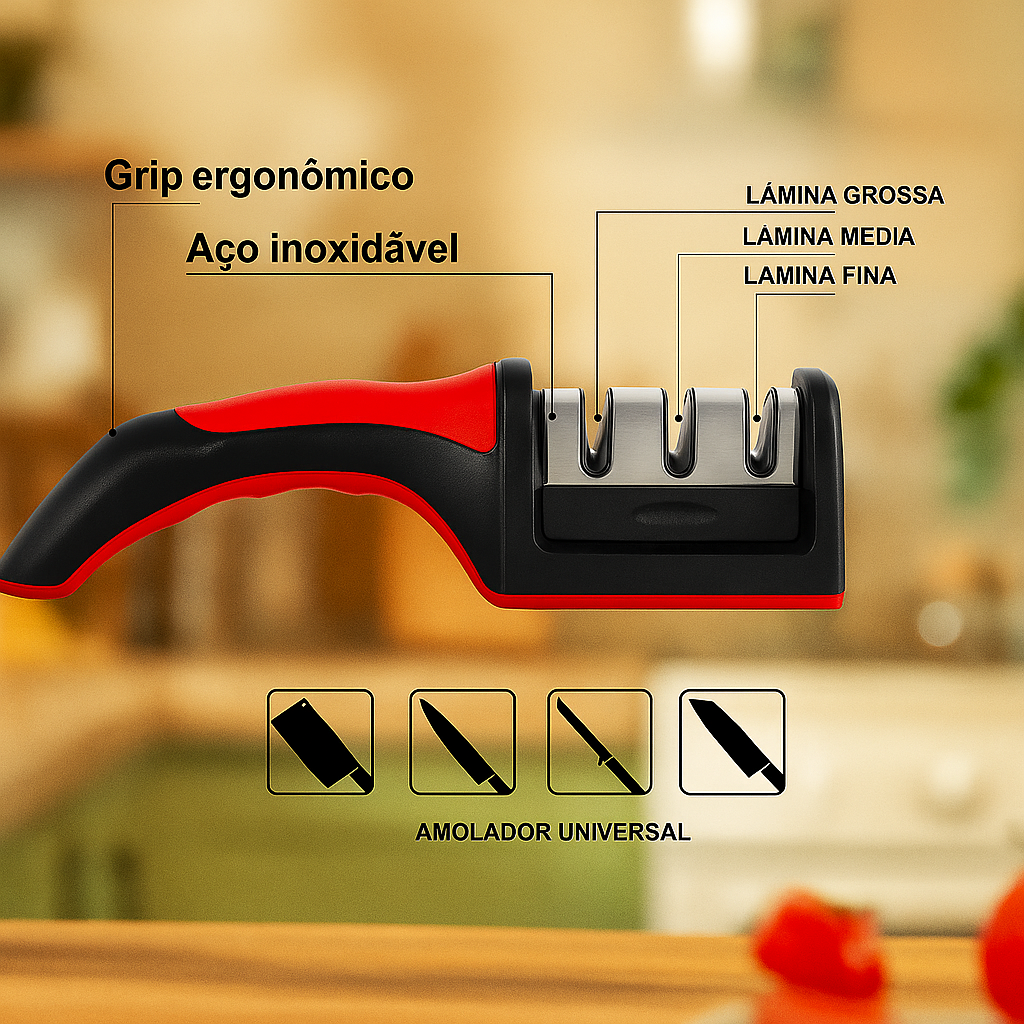 CutPro® - Afiador de Facas Profissional
