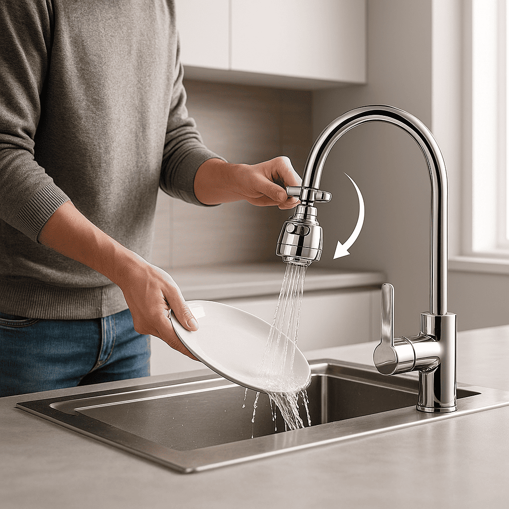 Flex360 - Bico 360° Giratório Adaptador De Torneira