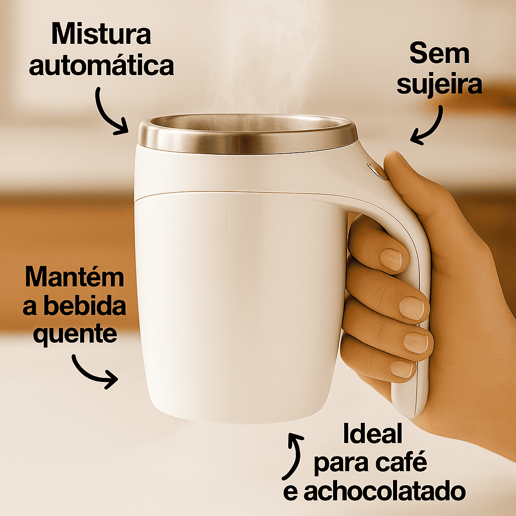 MixTherm® - Caneca Mixer Térmica + 3 Brindes Exclusivos