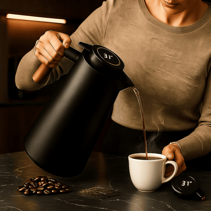 LuxTherm® - Garrafa Térmica com Termômetro Digital