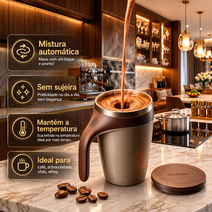 MixTherm® - Caneca Mixer Térmica + 6 Brindes Exclusivos